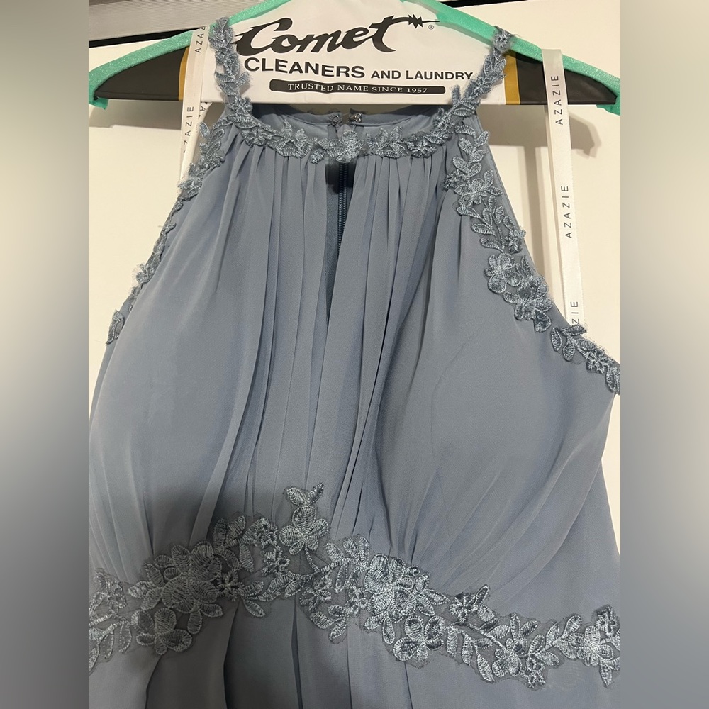 Allison Dusty blue Azazie bridesmaid dress - Picture 2 of 7